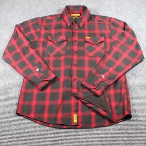 Dixxon Flannel Co “Griffin” Red/Black Plaid D-Tech Shirt Men’s L